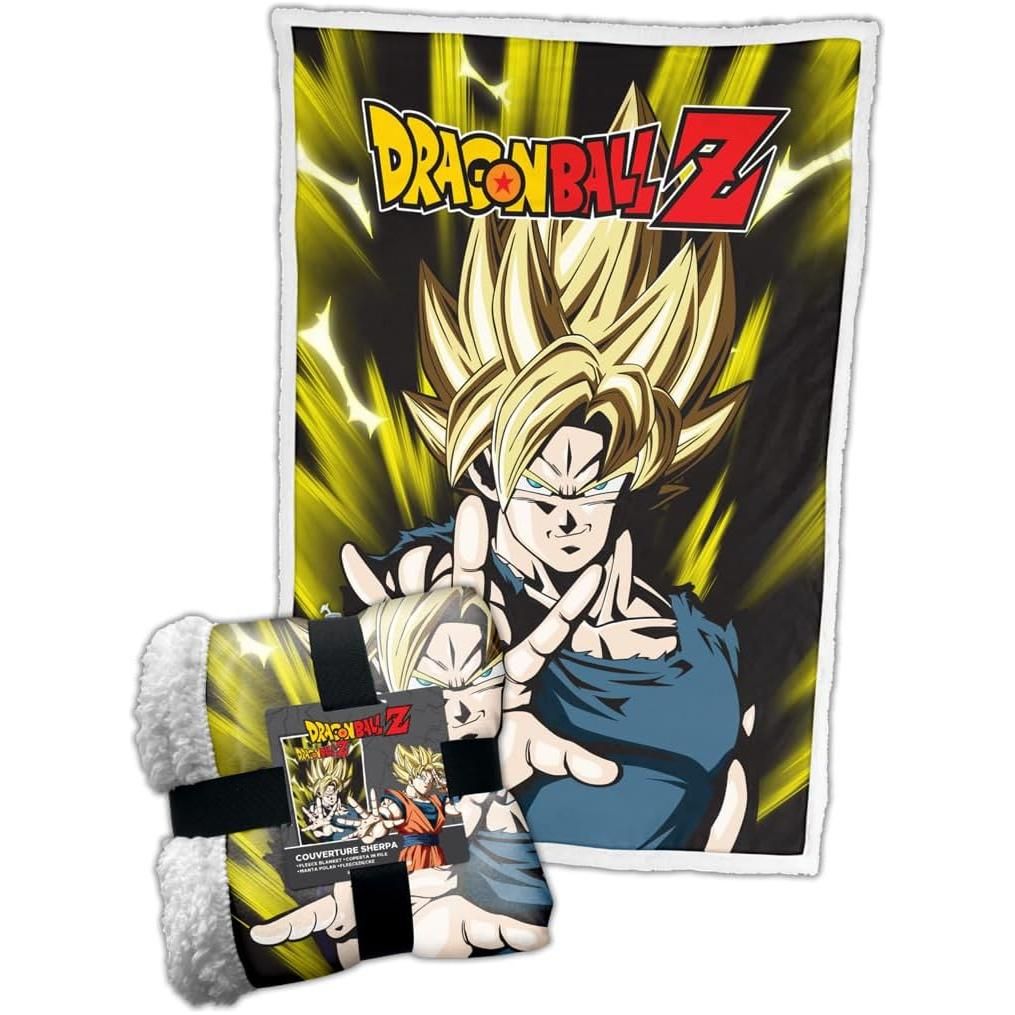 HOMADICT PLAID SHERPA DRAGON BALL SANGOKU TRANSFORMATION