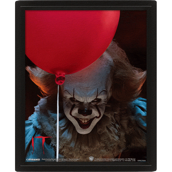IT CARRE 3D LENTICULAIRE PENNYWISE EVIL FLIP GRATUIT GOODIES