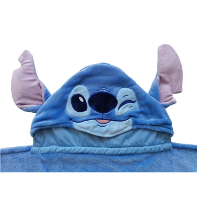 Plaid à capuche Stitch
