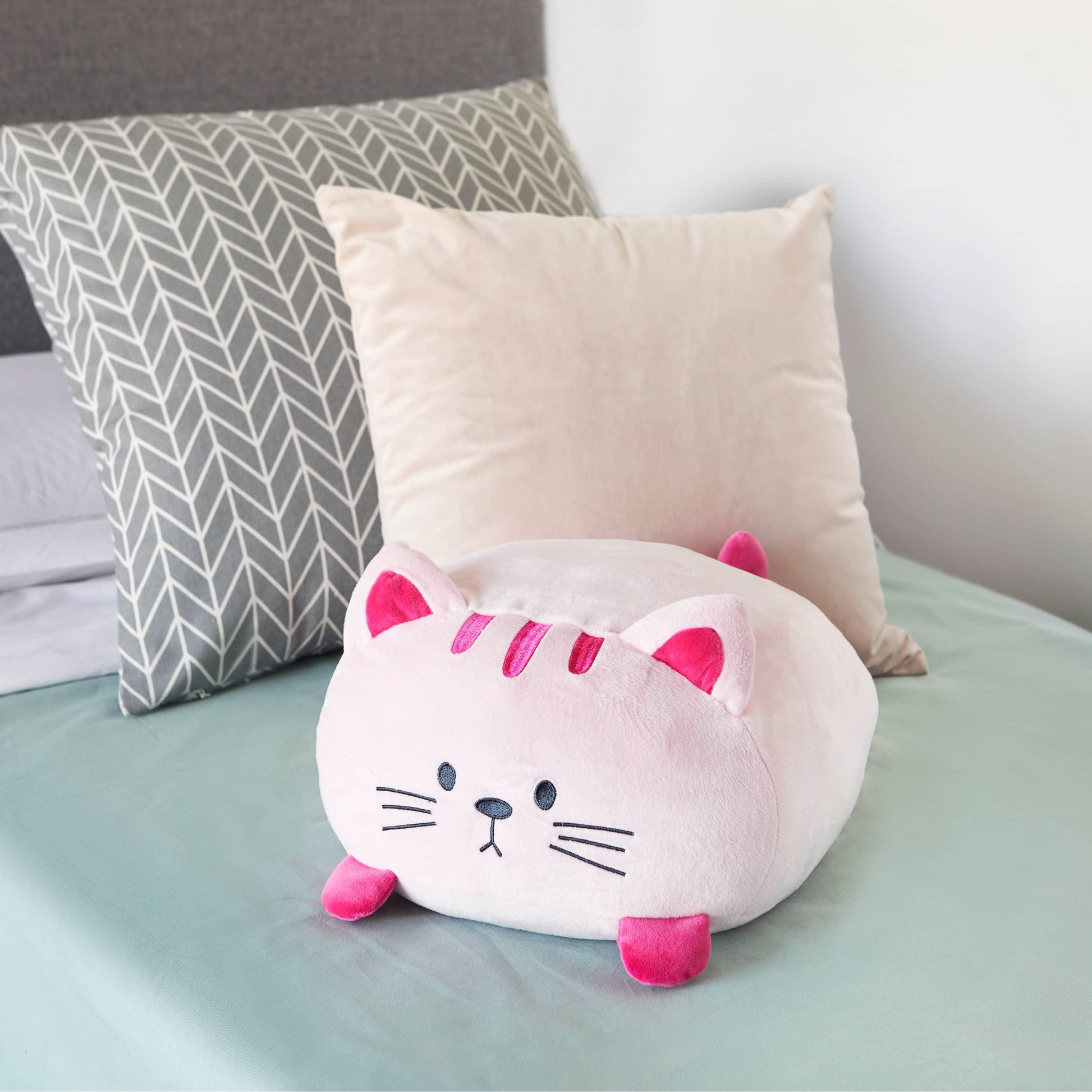 Coussin, Kitty, rose, polyester