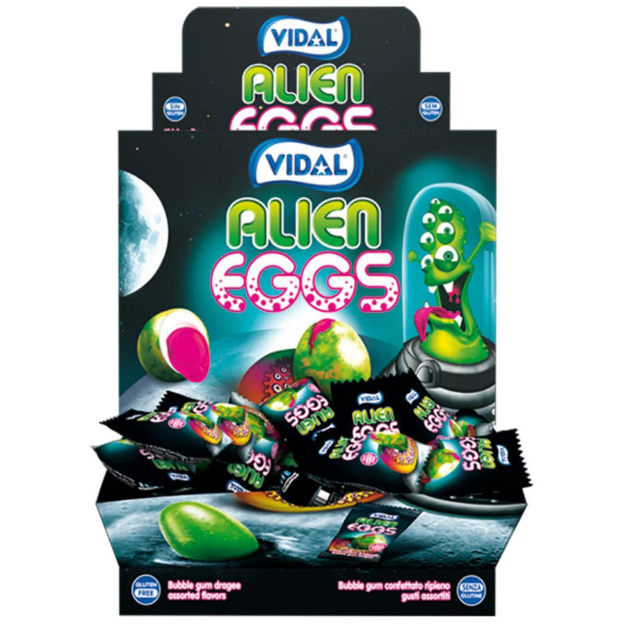 Vidal Alien Eggs Bubble Gum Melon & Pineapple