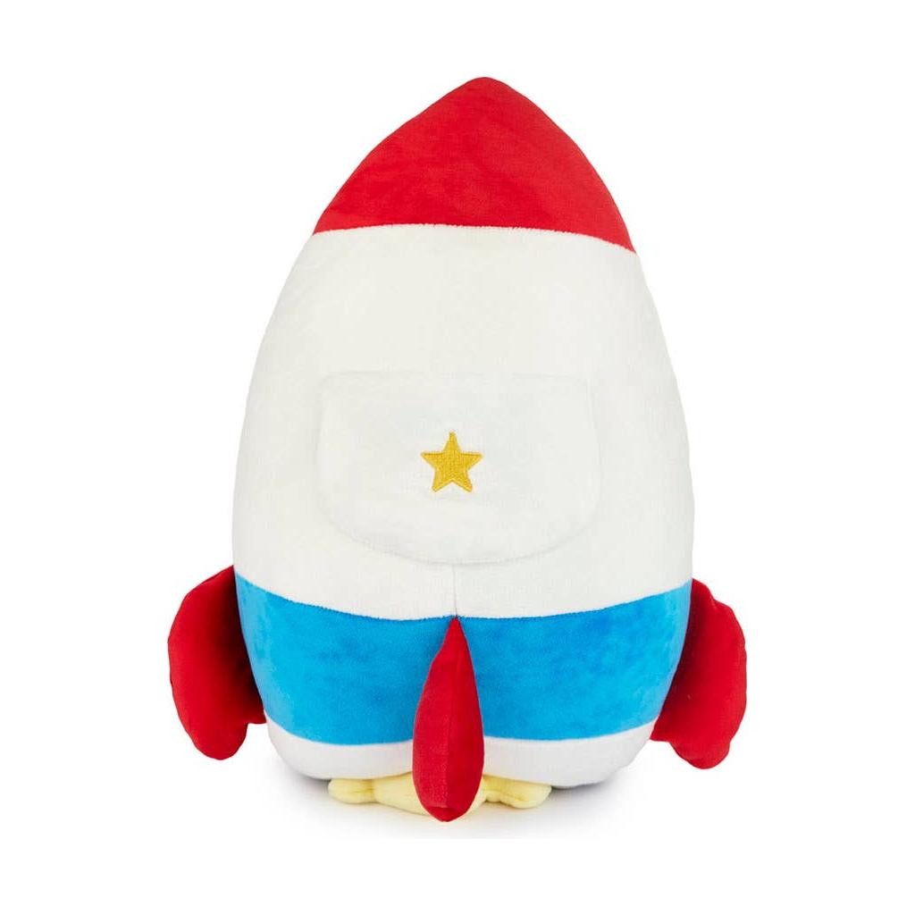 Coussin, Rocket, blanc/rouge, avec poche, polyester