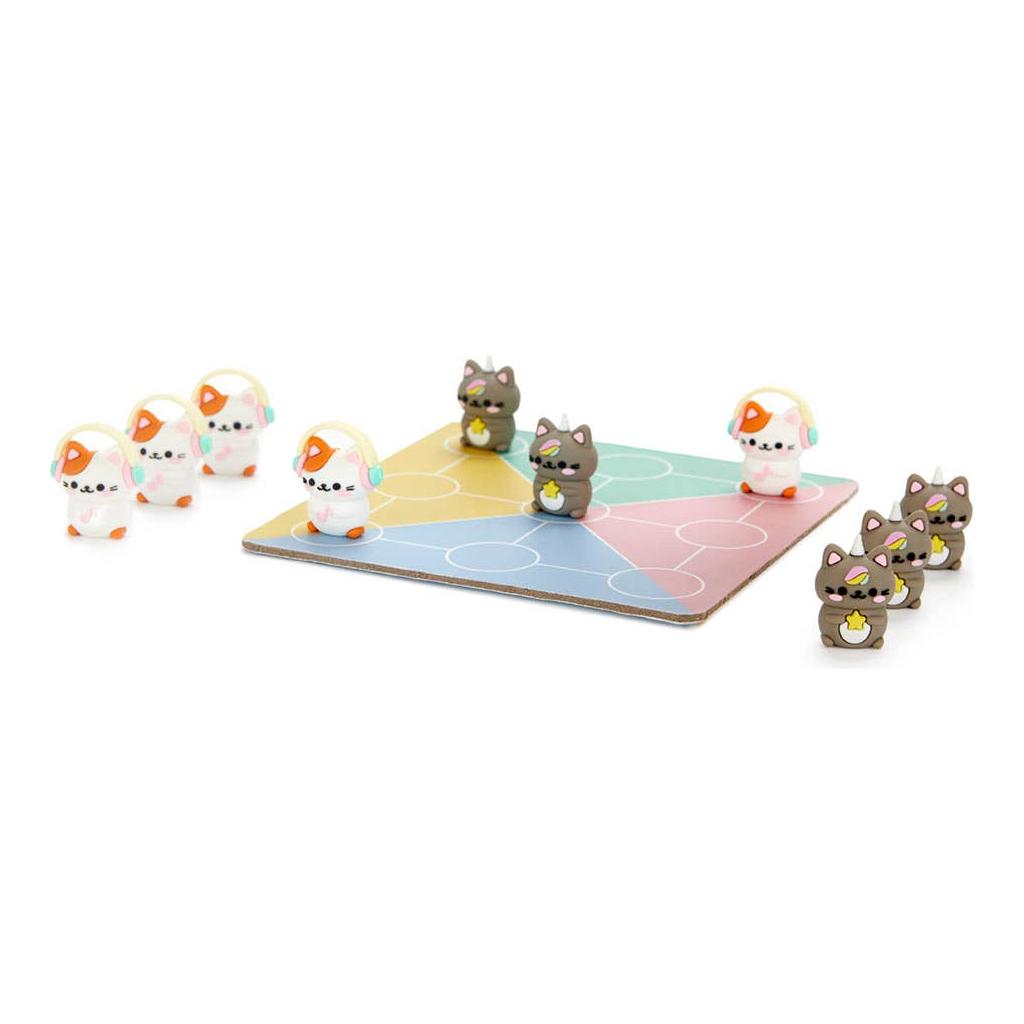 Jeu de plateau Kawaii Tic Tac Toe, plastique/carton