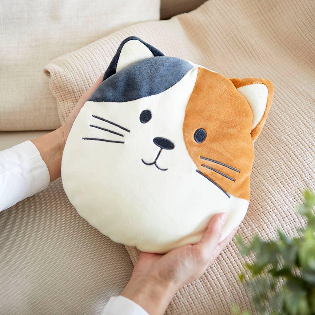 Coussin noyau de cerise Kitty Calico, multicolore, polyester