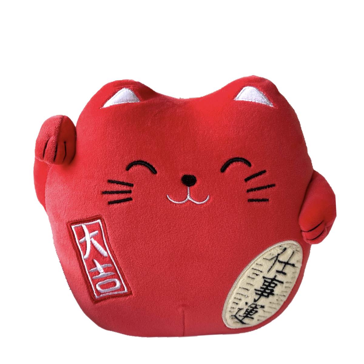 Peluche - Maneki Neko 20 Cm - Rouge