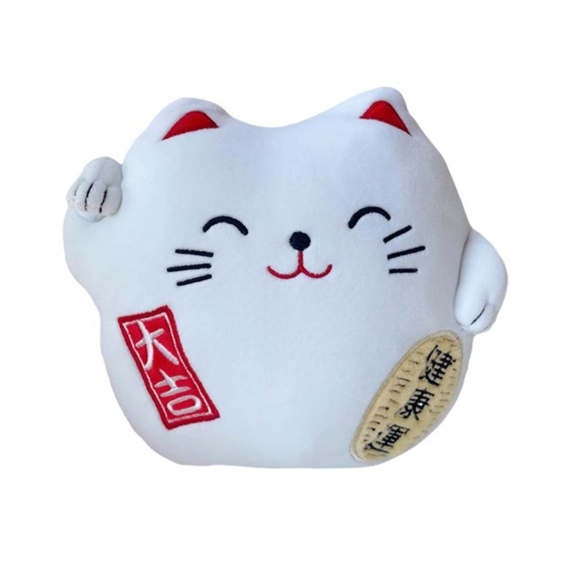 Peluche - Maneki Neko 40 Cm - Blanc