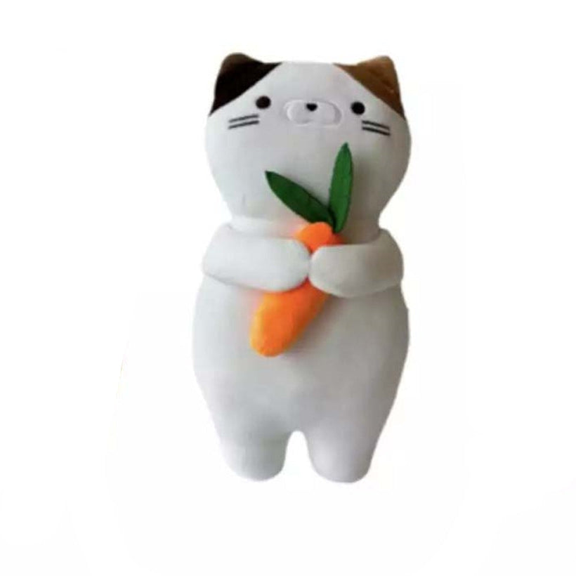 Peluche - Chat kawaii avec une carotte