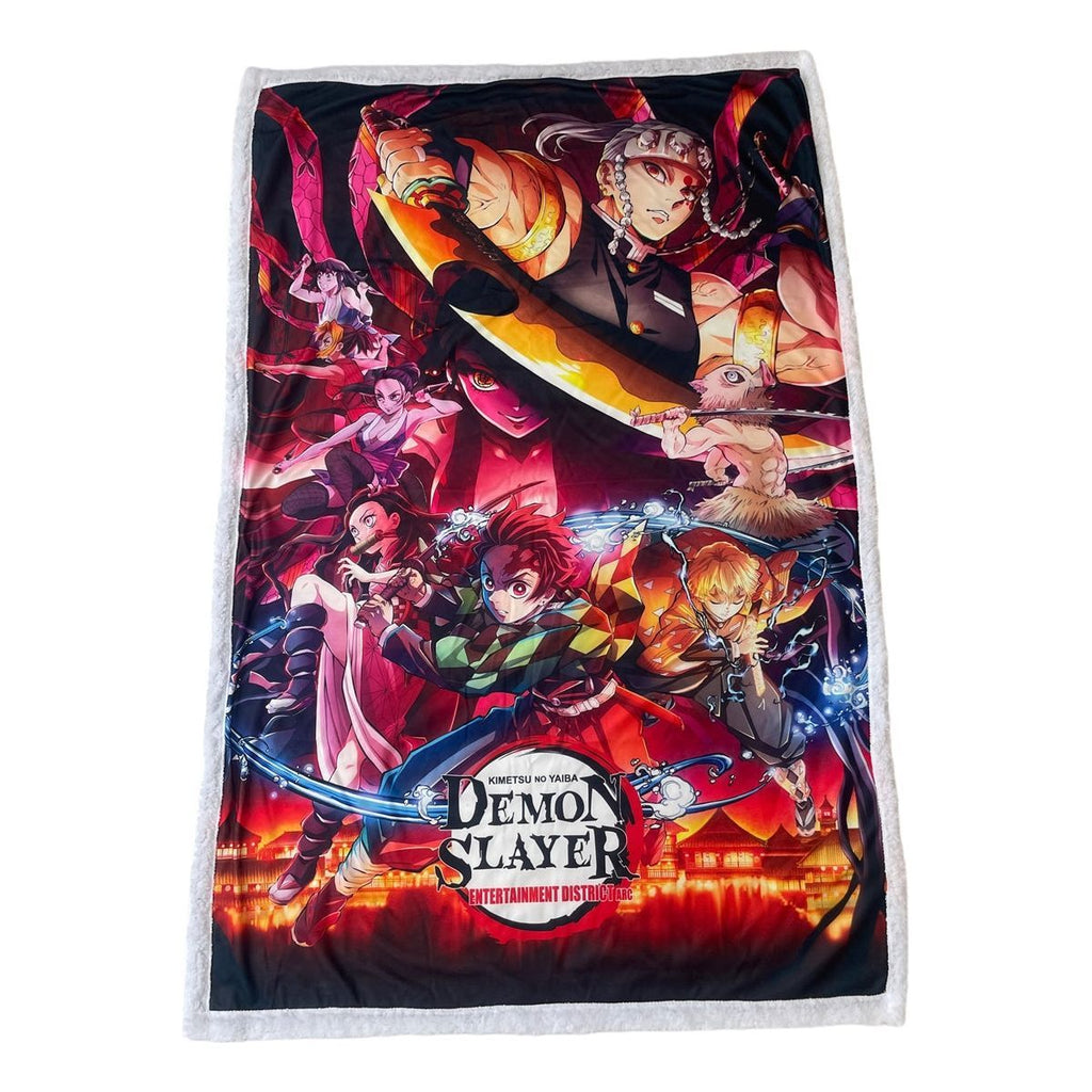 HOMADICT PLAID SHERPA 100X150 CM DEMON SLAYER YAIBA & CHARACTER 100X150CM