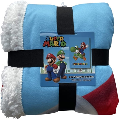 PLAID SHERPA SUPER MARIO 100X150CM