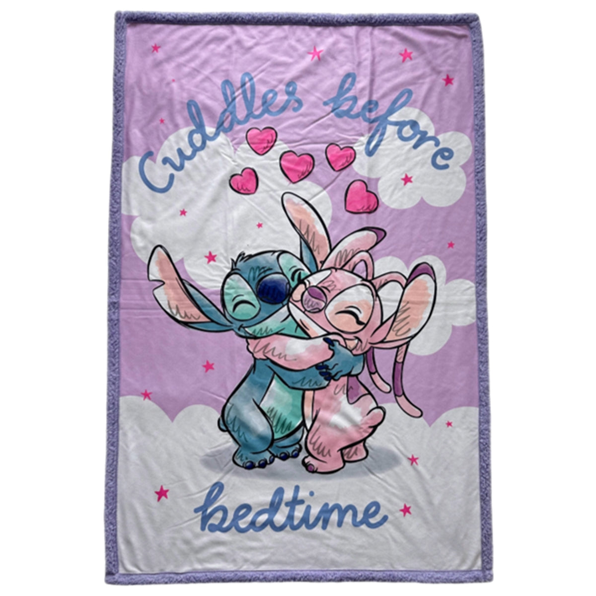 PLAID SHERPA STITCH et ANGEL COEUR 100X150CM