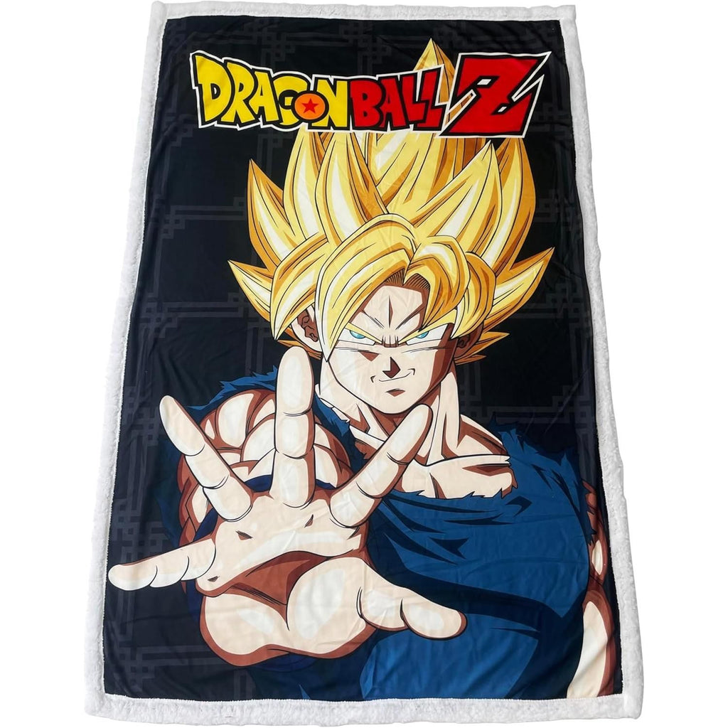 HOMADICT PLAID SHERPA DRAGON BALL SANGOKU TRANSFORMATION