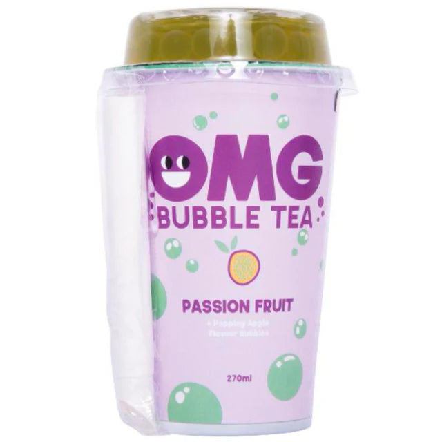 OMG Bubble Tea Passion Fruit Green Apple
