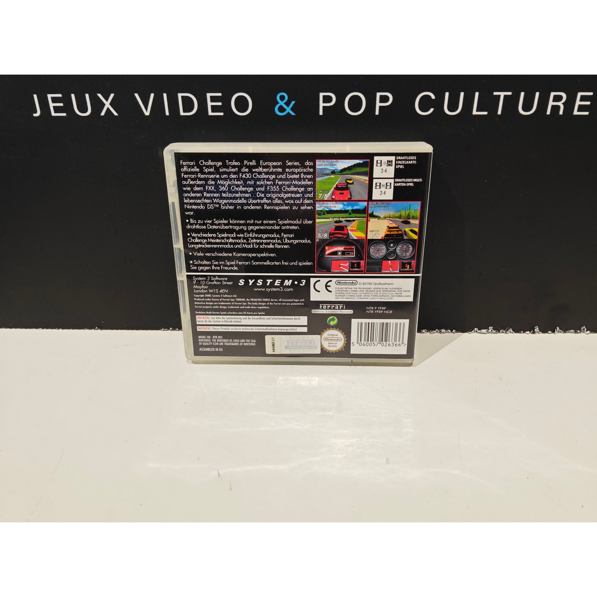 Ferrari Challenge boite et notice en allemand DS