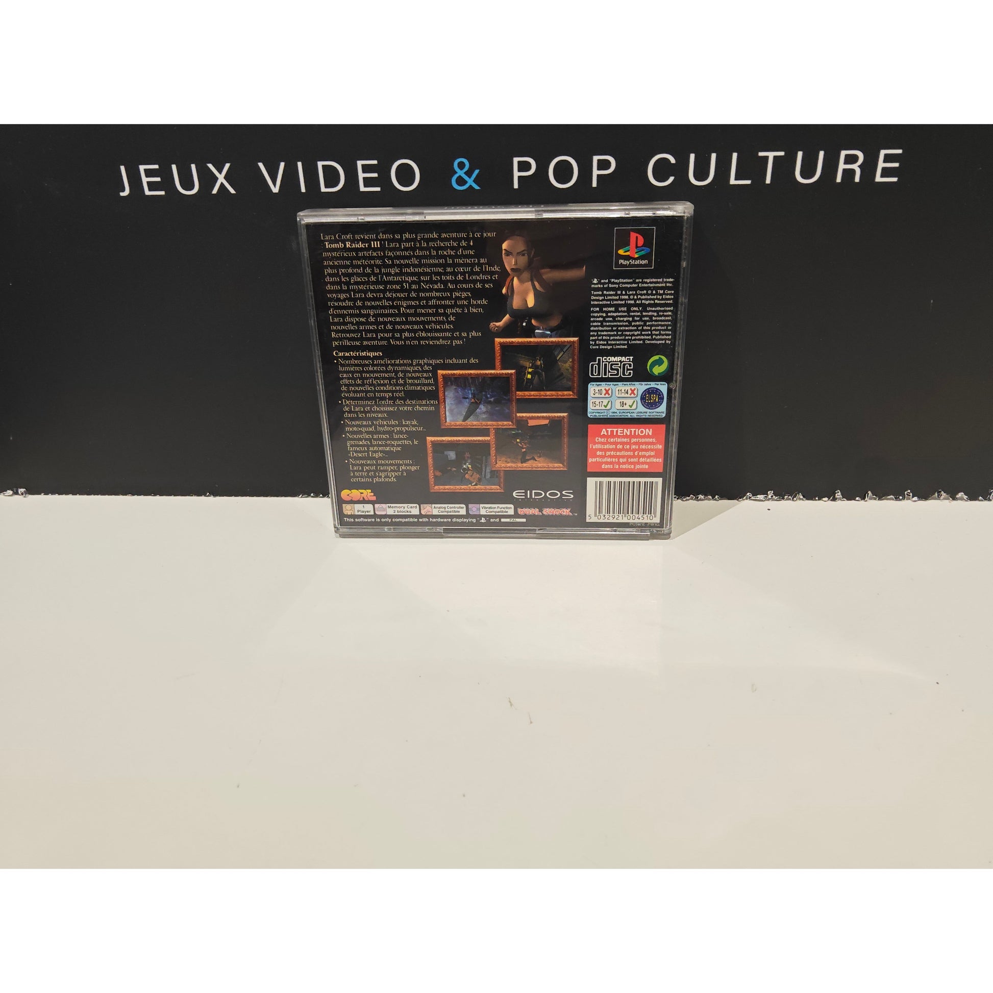 Tomb Raider III les Aventures de Lara Croft – PS1