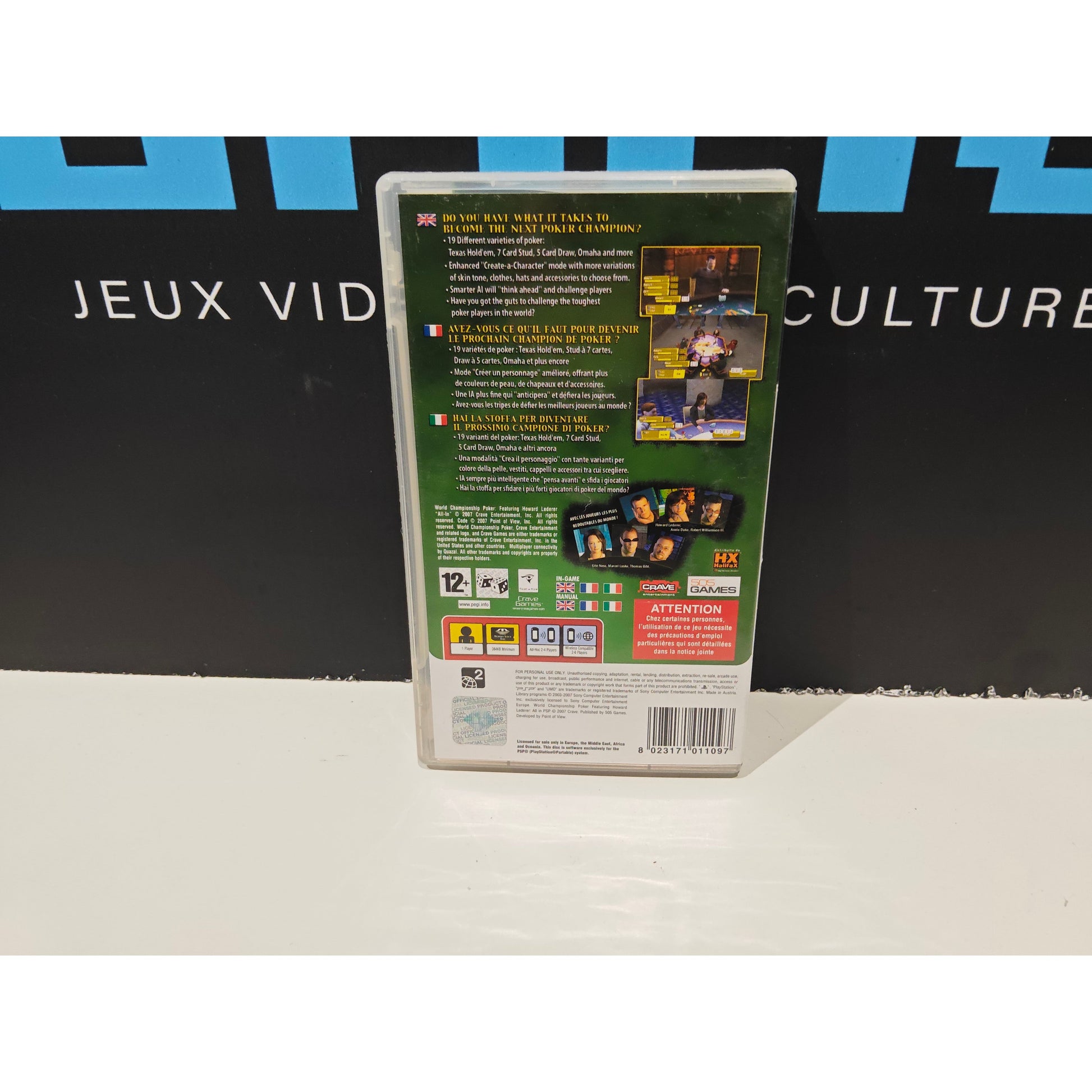 World Championship Poker featuring Howard Lederer : All in  – PSP