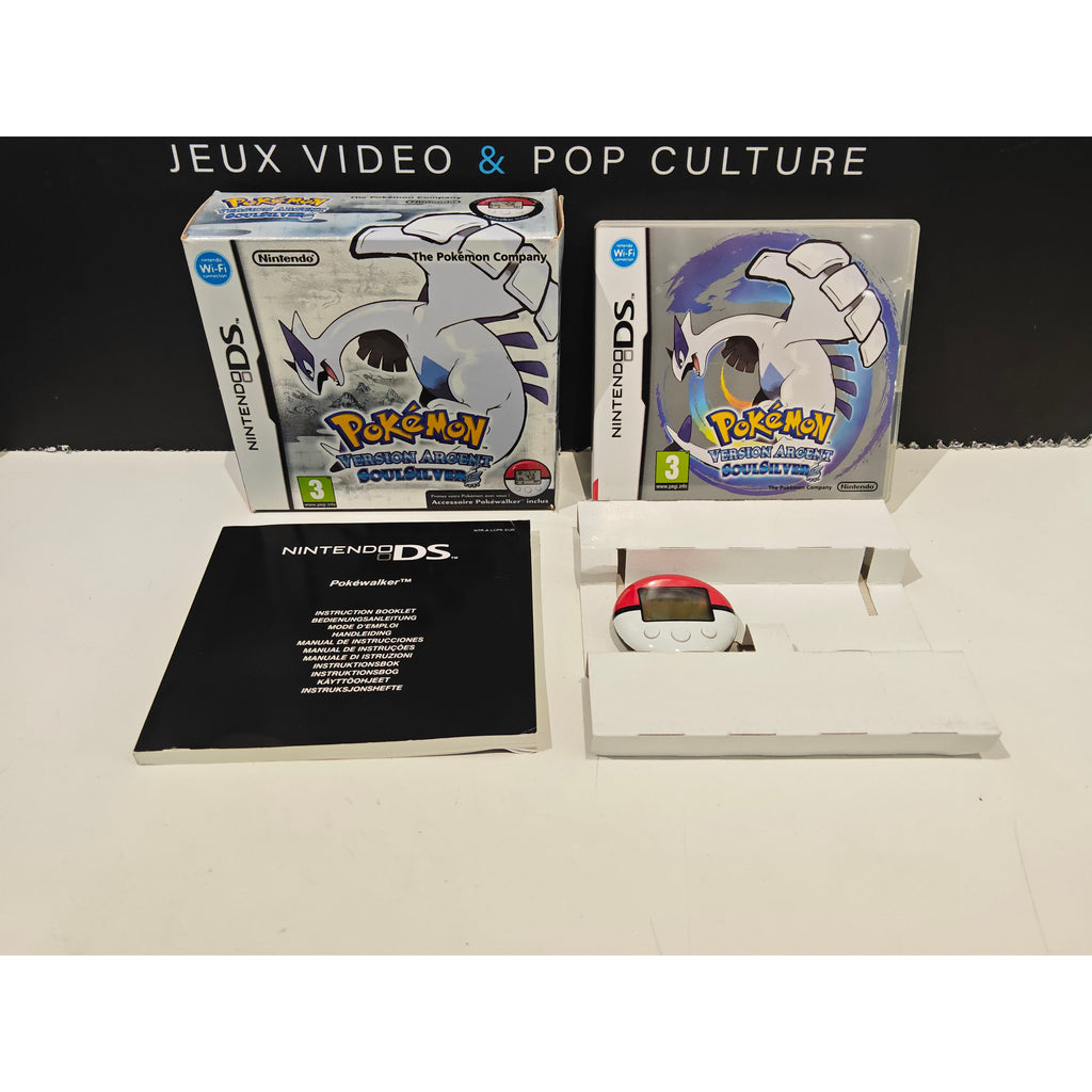 Pokémon Version Argent SoulSilver avec PokéWalker – DS