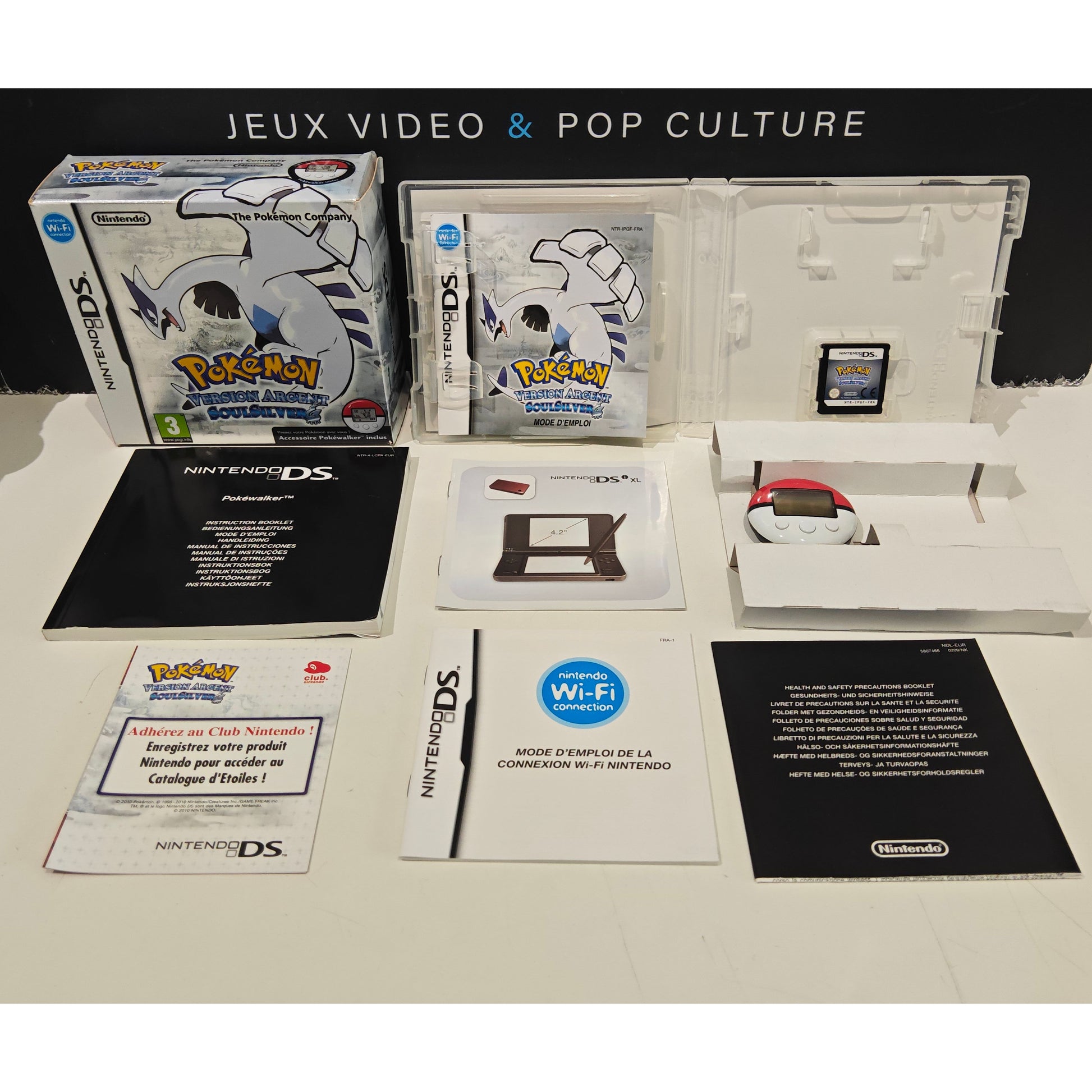 Pokémon Version Argent SoulSilver avec PokéWalker – DS