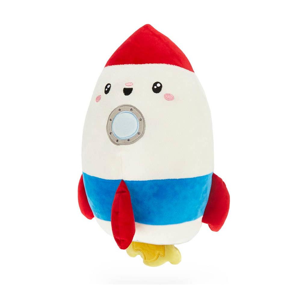 Coussin, Rocket, blanc/rouge, avec poche, polyester