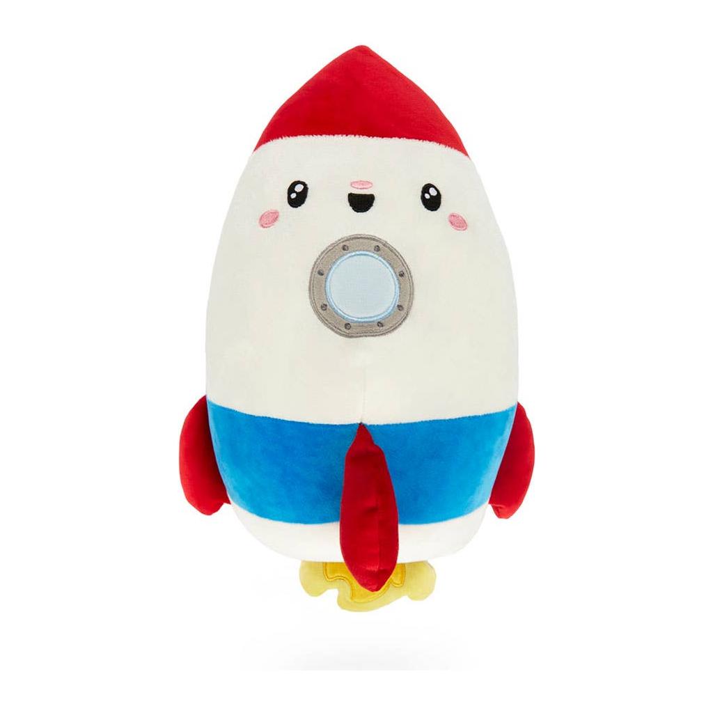 Coussin, Rocket, blanc/rouge, avec poche, polyester
