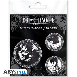DEATH NOTE Pack de 3 Badges