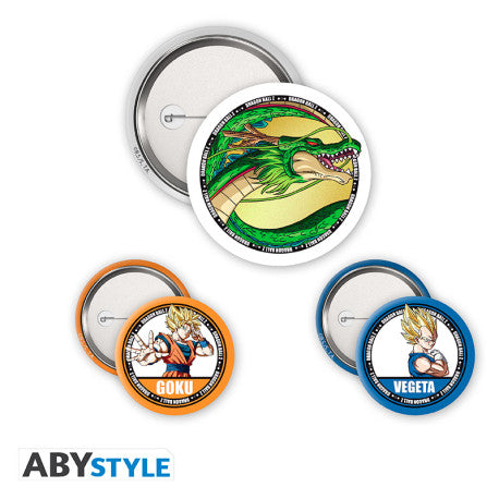 DRAGON BALL Pack de 3 Badges