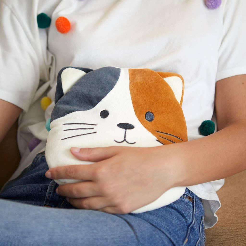 Coussin noyau de cerise Kitty Calico, multicolore, polyester