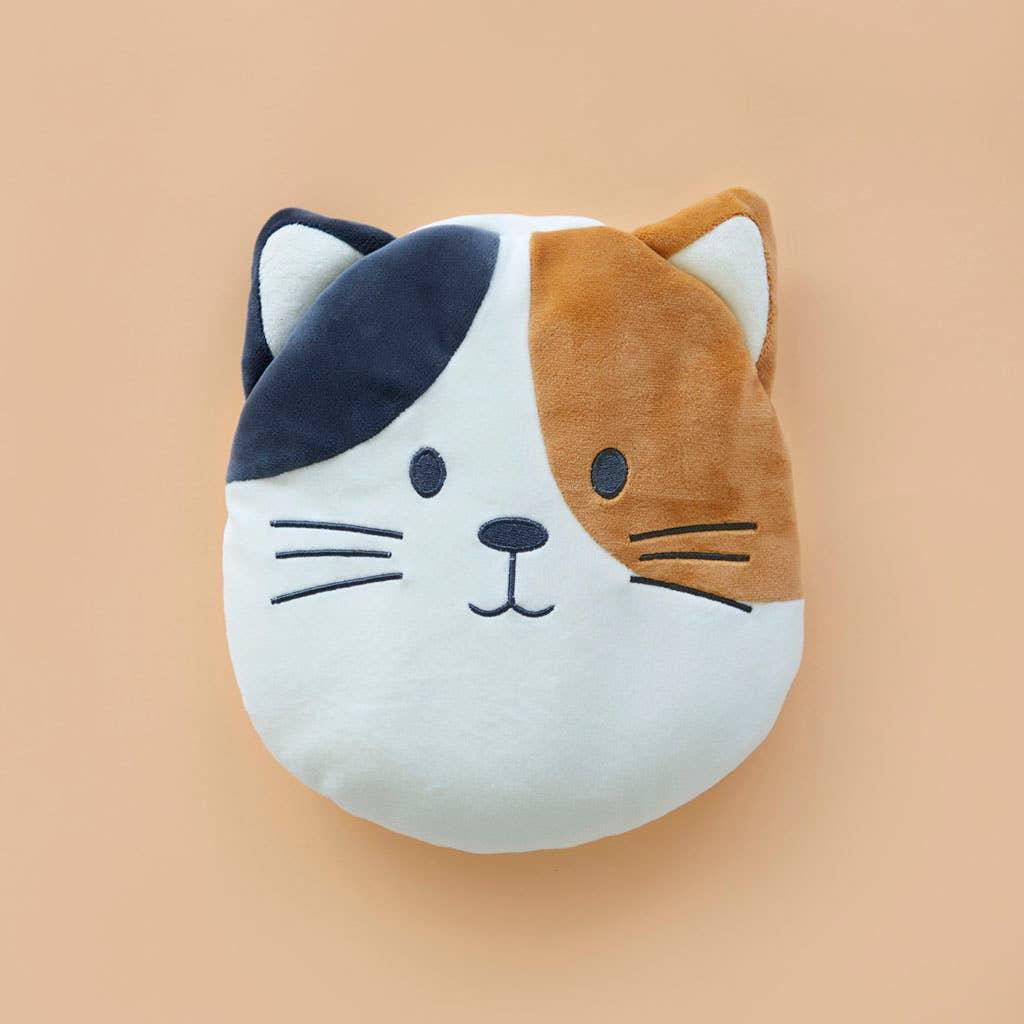Coussin noyau de cerise Kitty Calico, multicolore, polyester