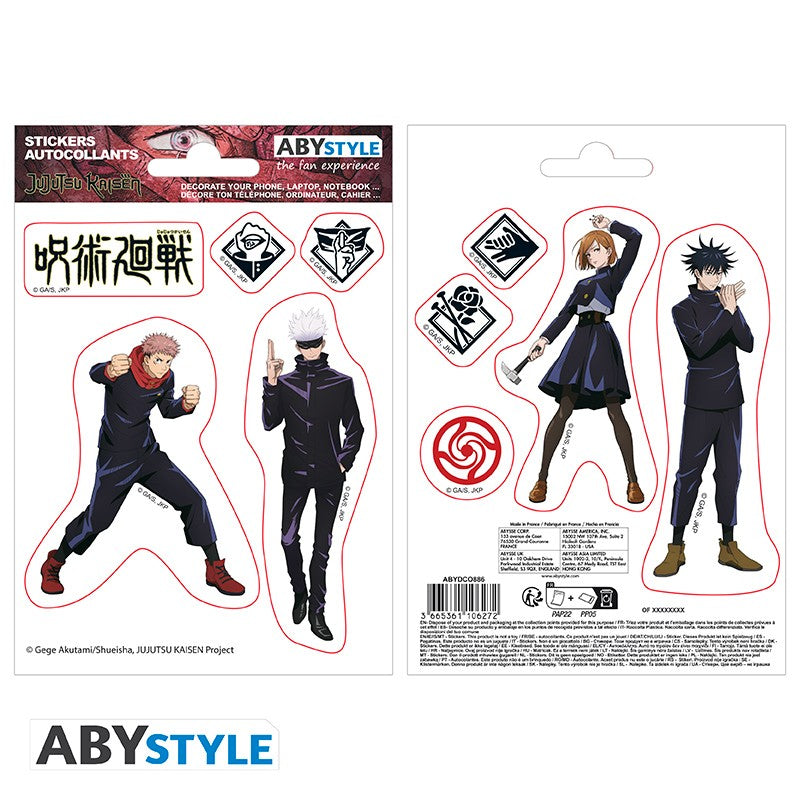JUJUTSU KAISEN - Stickers - 16x11cm/ 2 planches - Tokyo Jujutsu