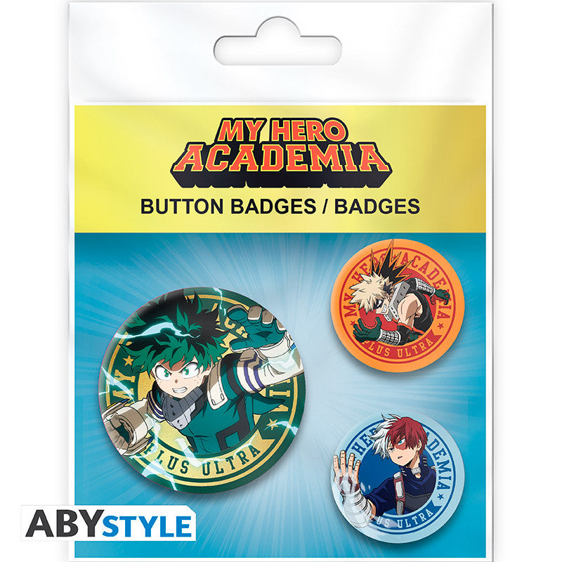 MY HERO ACADEMIA Pack de 3 Badges