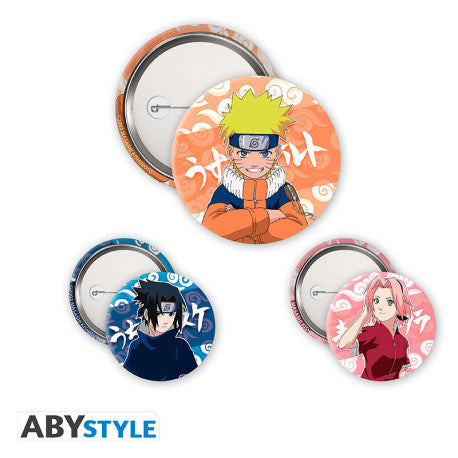 NARUTO Pack de 3 Badges