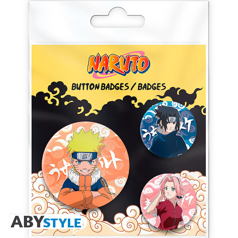 NARUTO Pack de 3 Badges