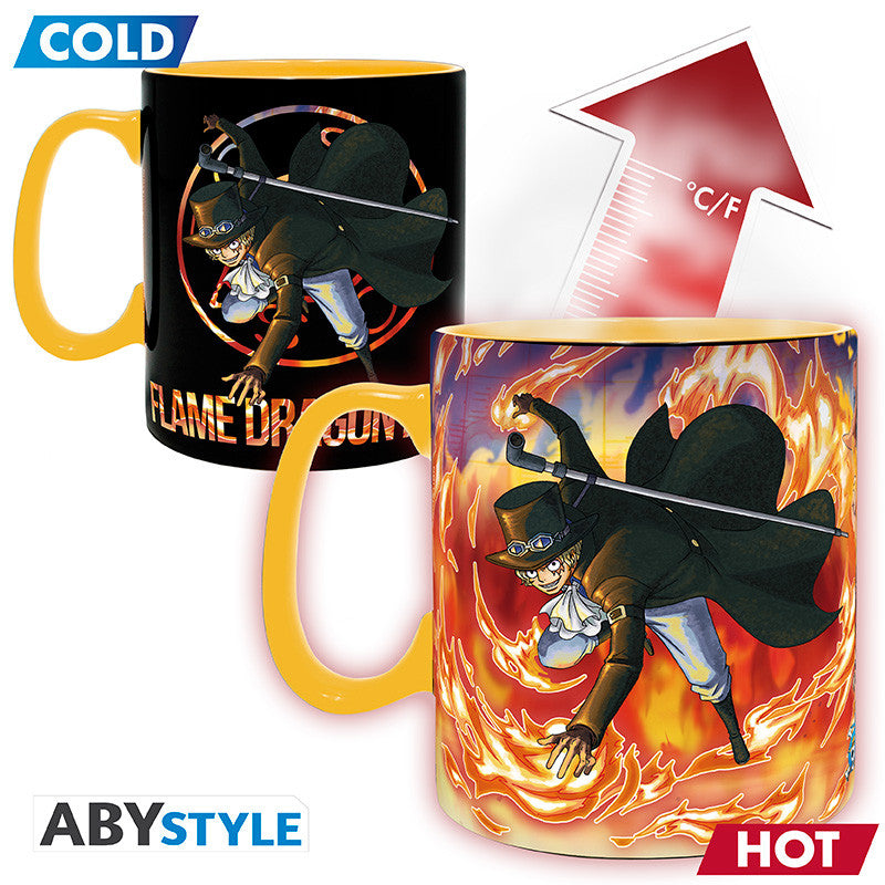 ONE PIECE MUG Luffy & Sabo Heat Change