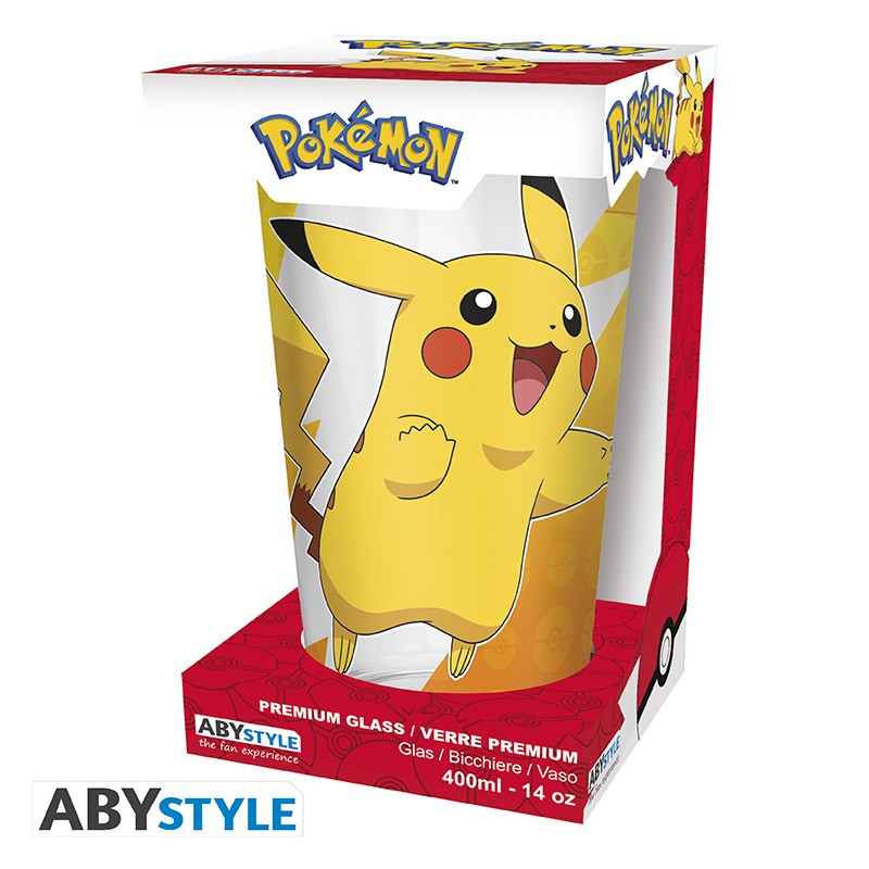 VERRE XXL PREMIUM POKEMON Pikachu effet métal