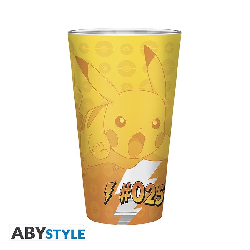 VERRE XXL PREMIUM POKEMON Pikachu effet métal