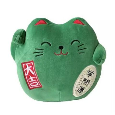 Peluche - Maneki Neko 20 Cm - Vert