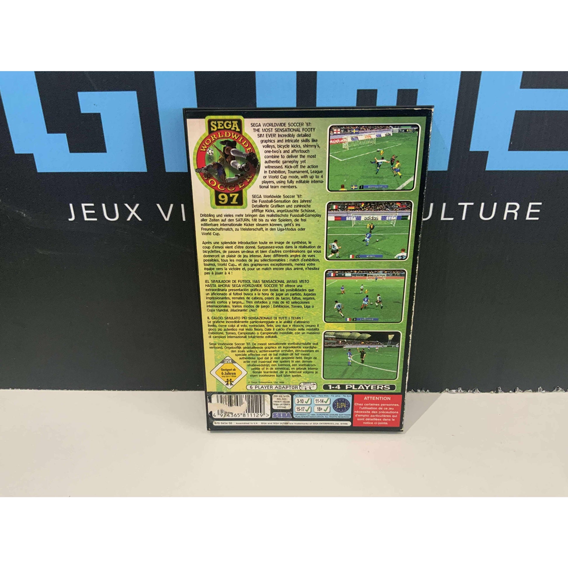 Sega Worldwide Soccer 97 Saturn BE Complet