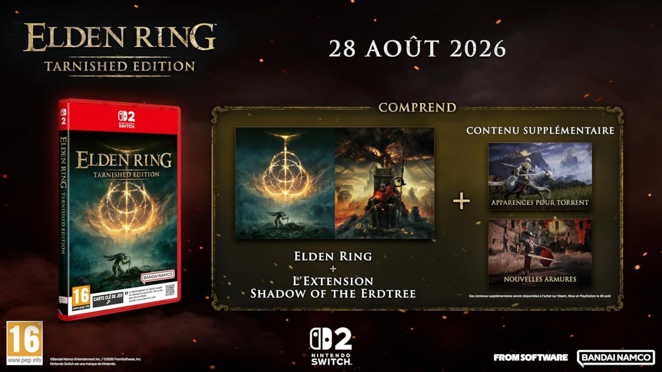 Elden Ring : Tarnished Edition  - Switch 2 En précommande sortie le 28 Août 2026