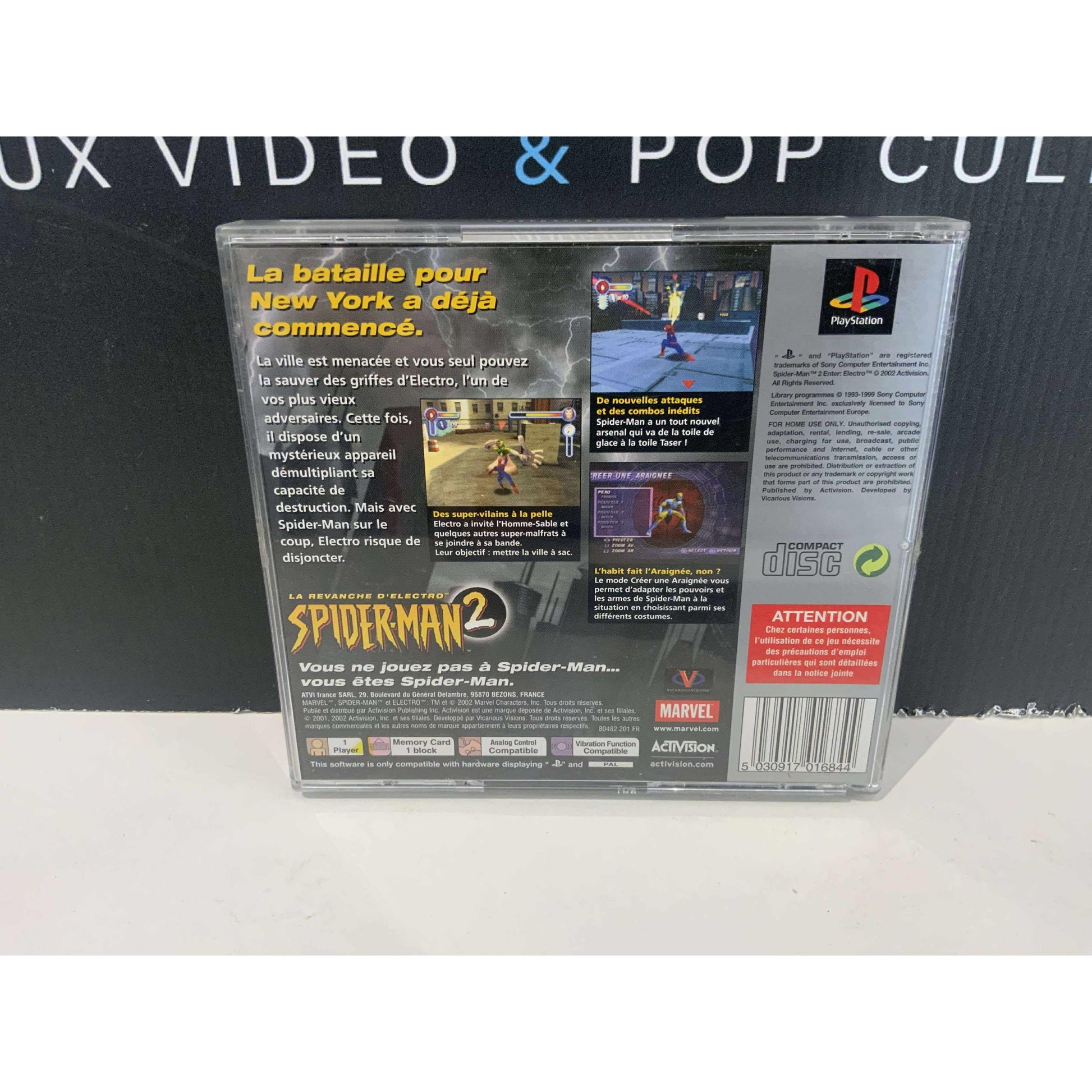Spiderman 2: La Revanche D' Electro – PS1 Platinum Complet BE