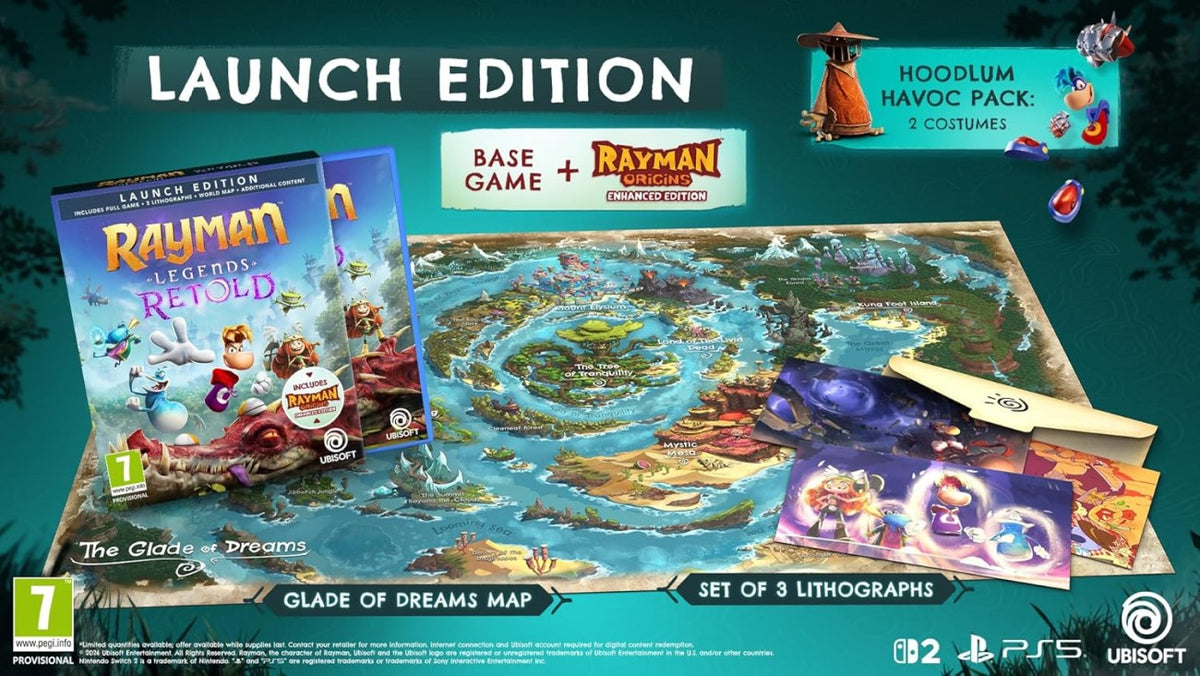 RAYMAN LEGENDS RETOLD - PS5 En précommande sortie le 3 décembre 2026