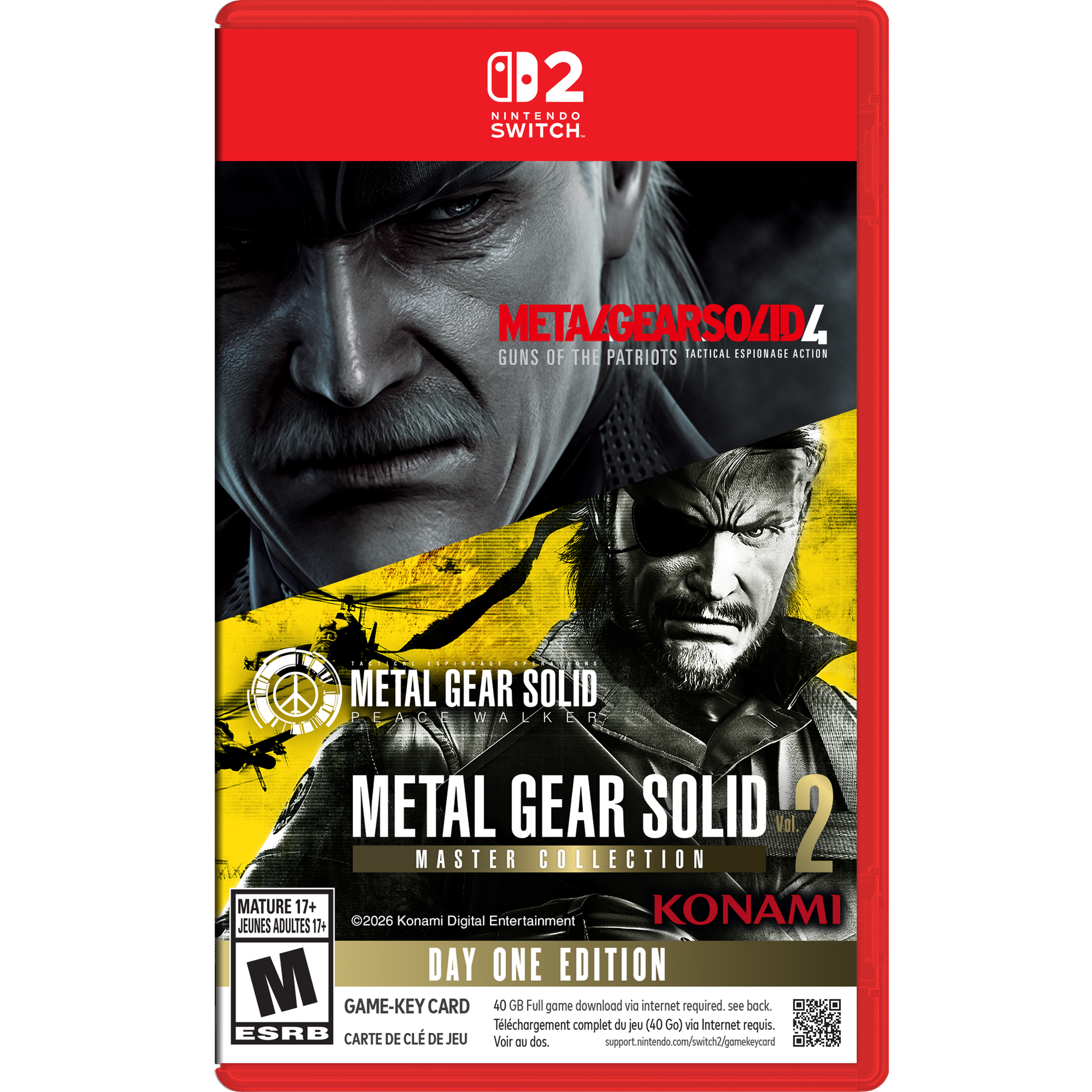 Metal Gear Solid : Master Collection Vol. 2  - Switch 2 En précommande sortie le 27 Août 2026