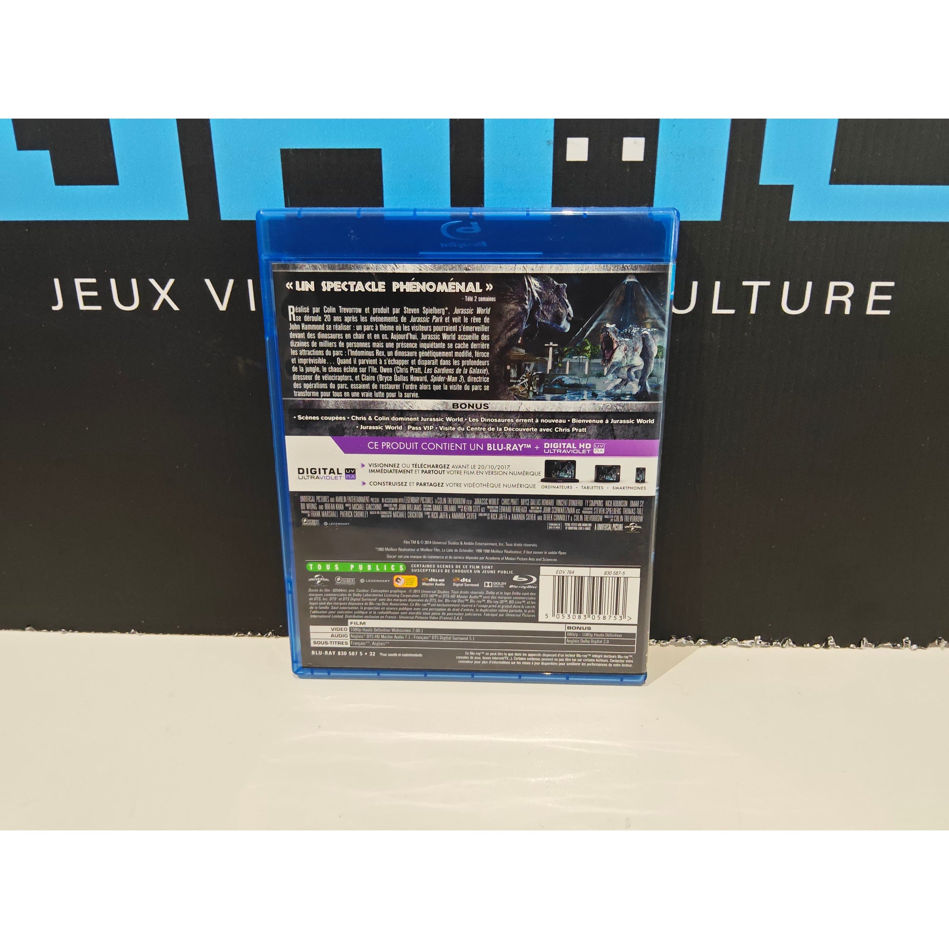 Jurassic World - Blu Ray