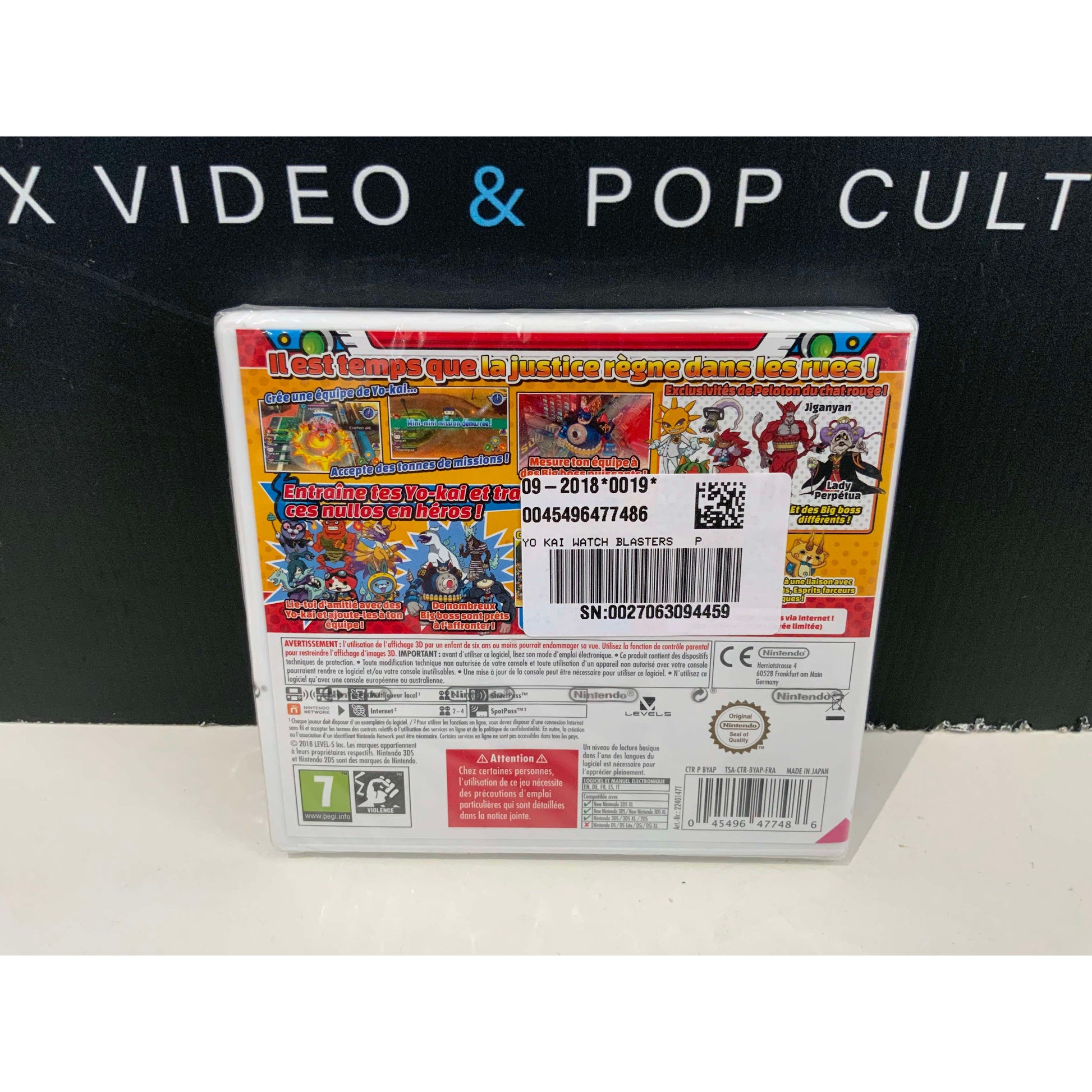 Yo-Kai Watch Blasters Peleton Du Chat Rouge 3DS Neuf Sous Blister