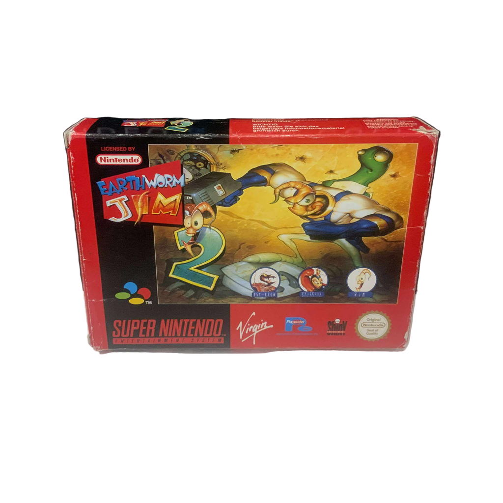 Earthworm Jim 2 en boite – SUPER NINTENDO
