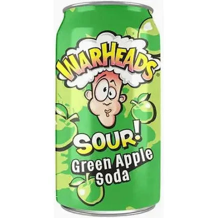 Warheads Sour Green Apple Soda