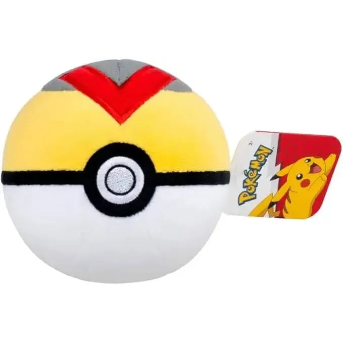 Peluche Pokemon 12 cm POKEBALL jaune et grise